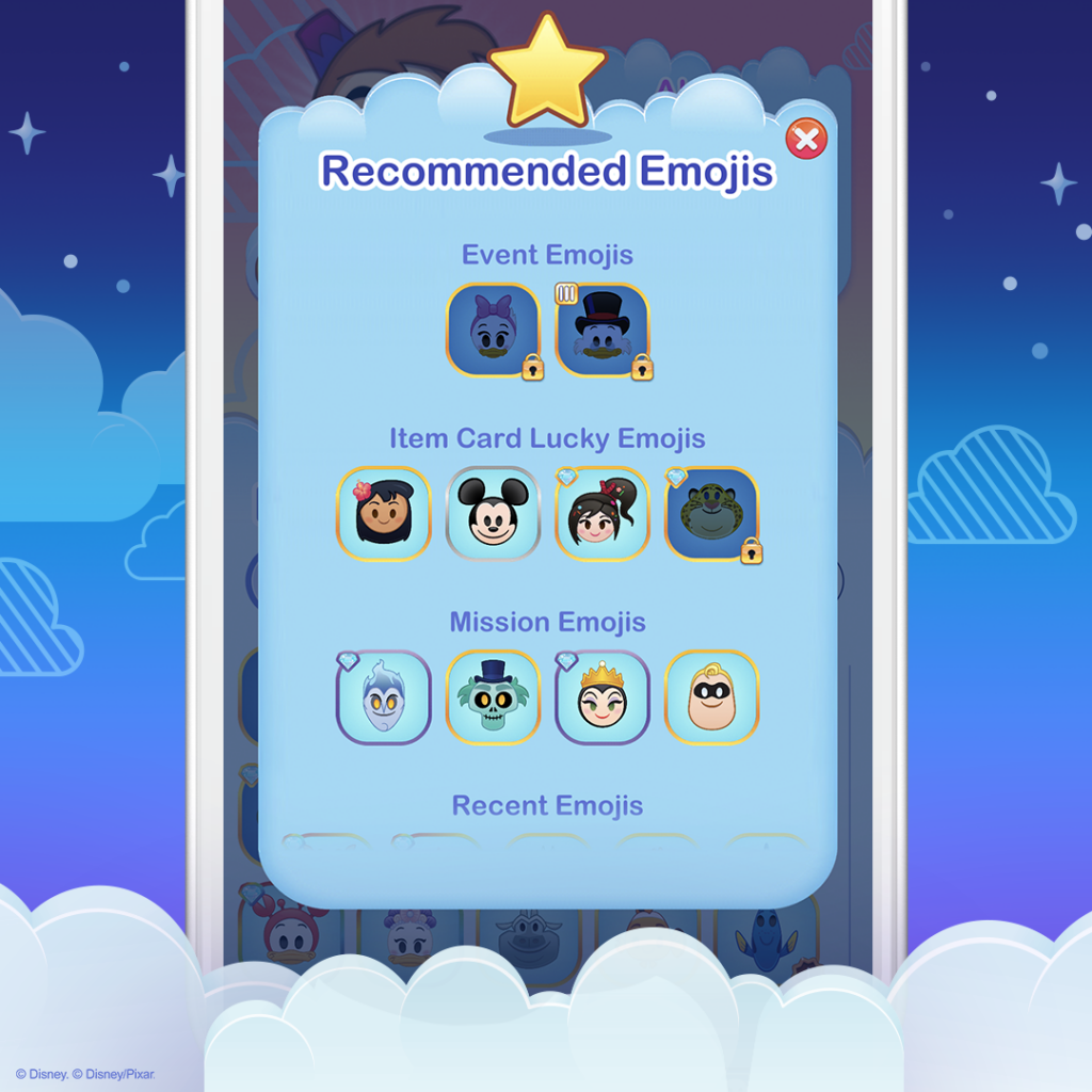 Emoji Collection - Disney Emoji Blitz - Recommended Emojis