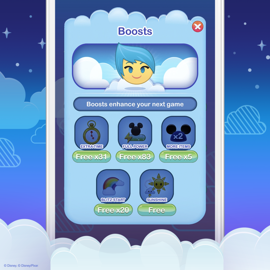 Boosts, Disney Emoji Blitz